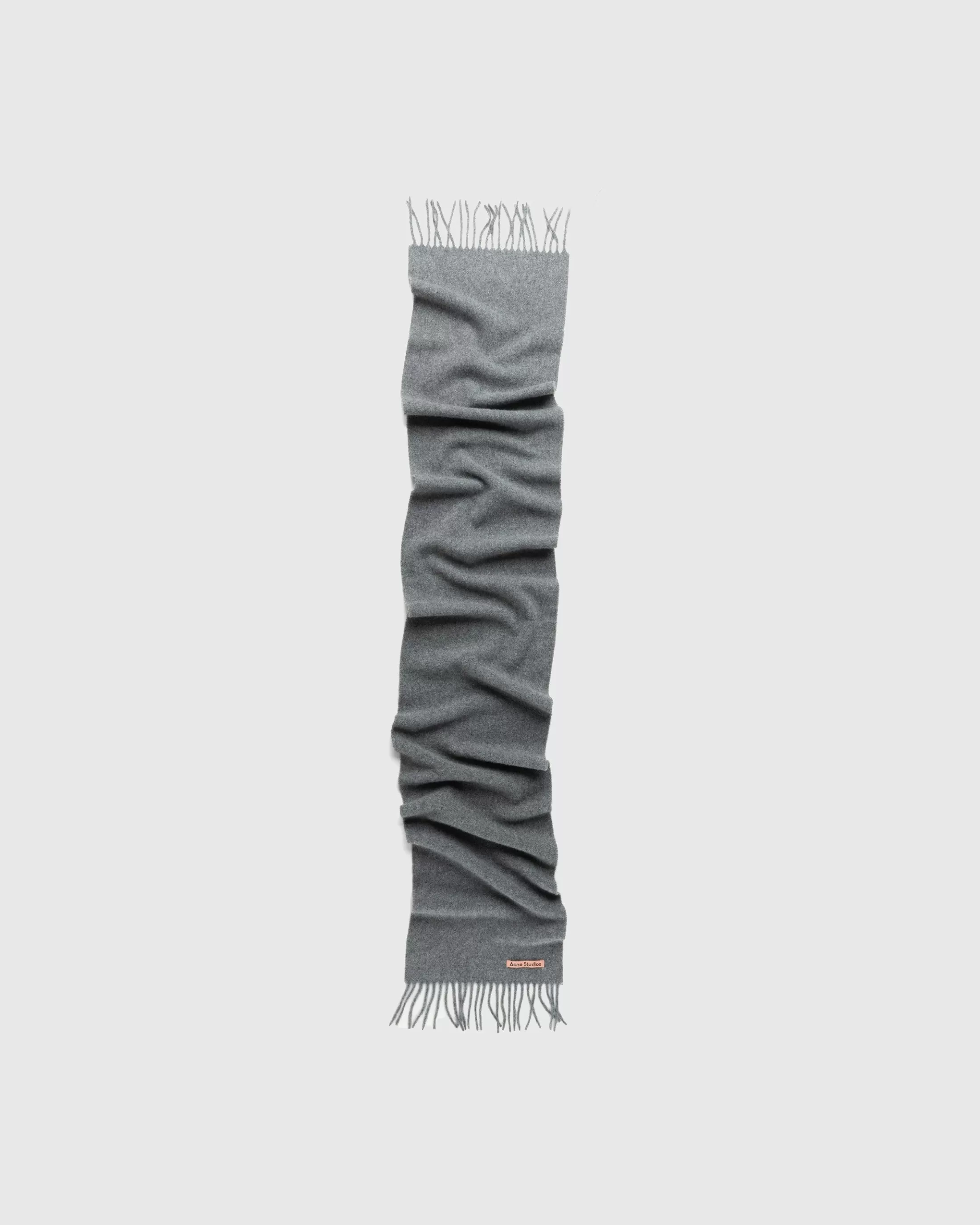 Best Sale Acne Studios Skinny Wool Scarf Melange grey