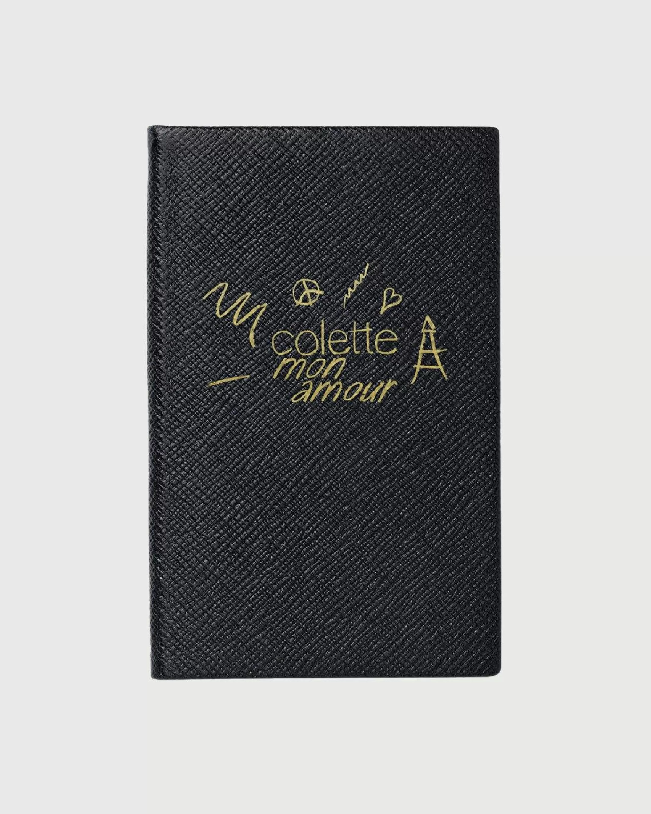 Best Sale Colette Mon Amour Smythson Notebook black