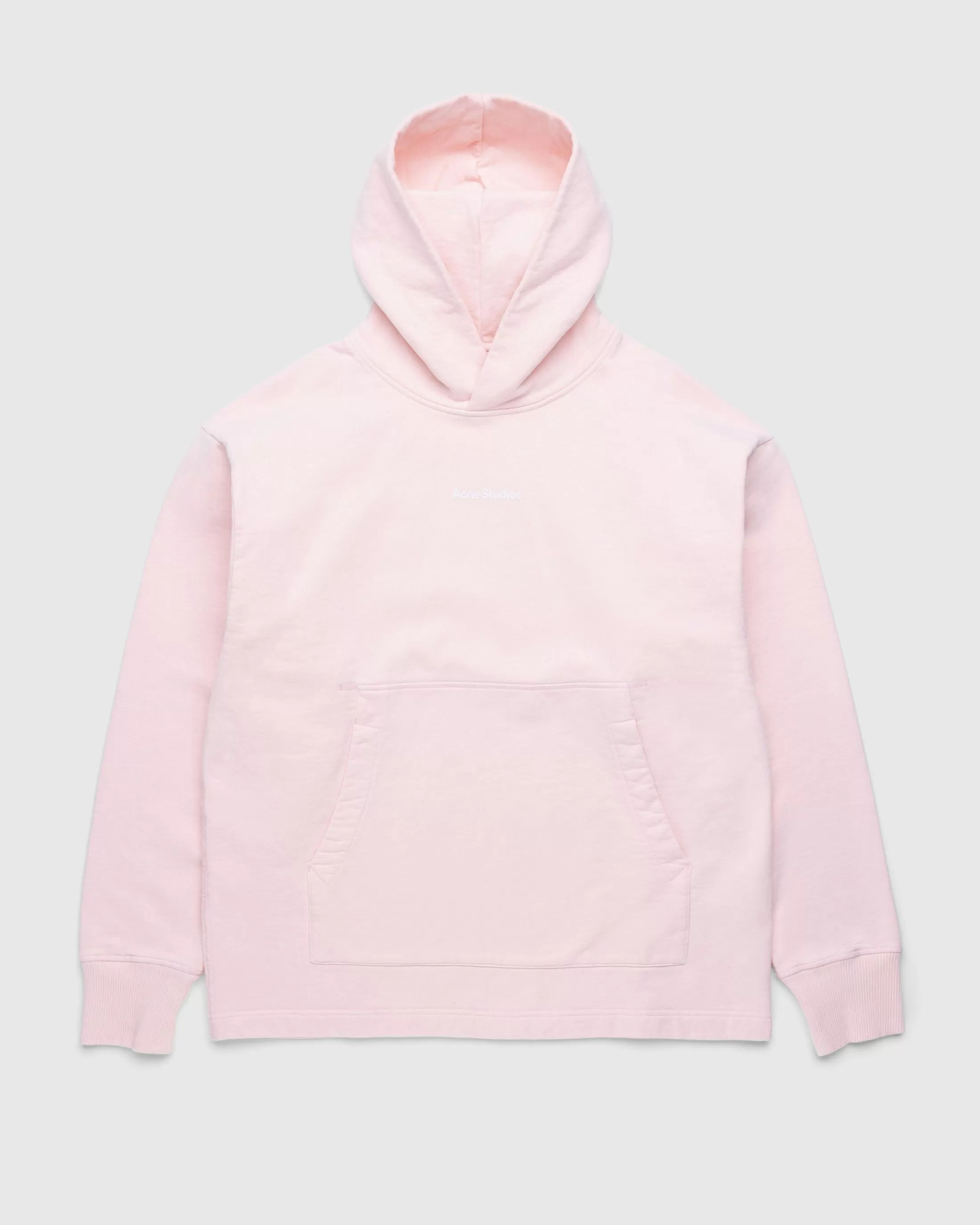 Sale Acne Studios Stamp Logo Hoodie Pale Pink palepink