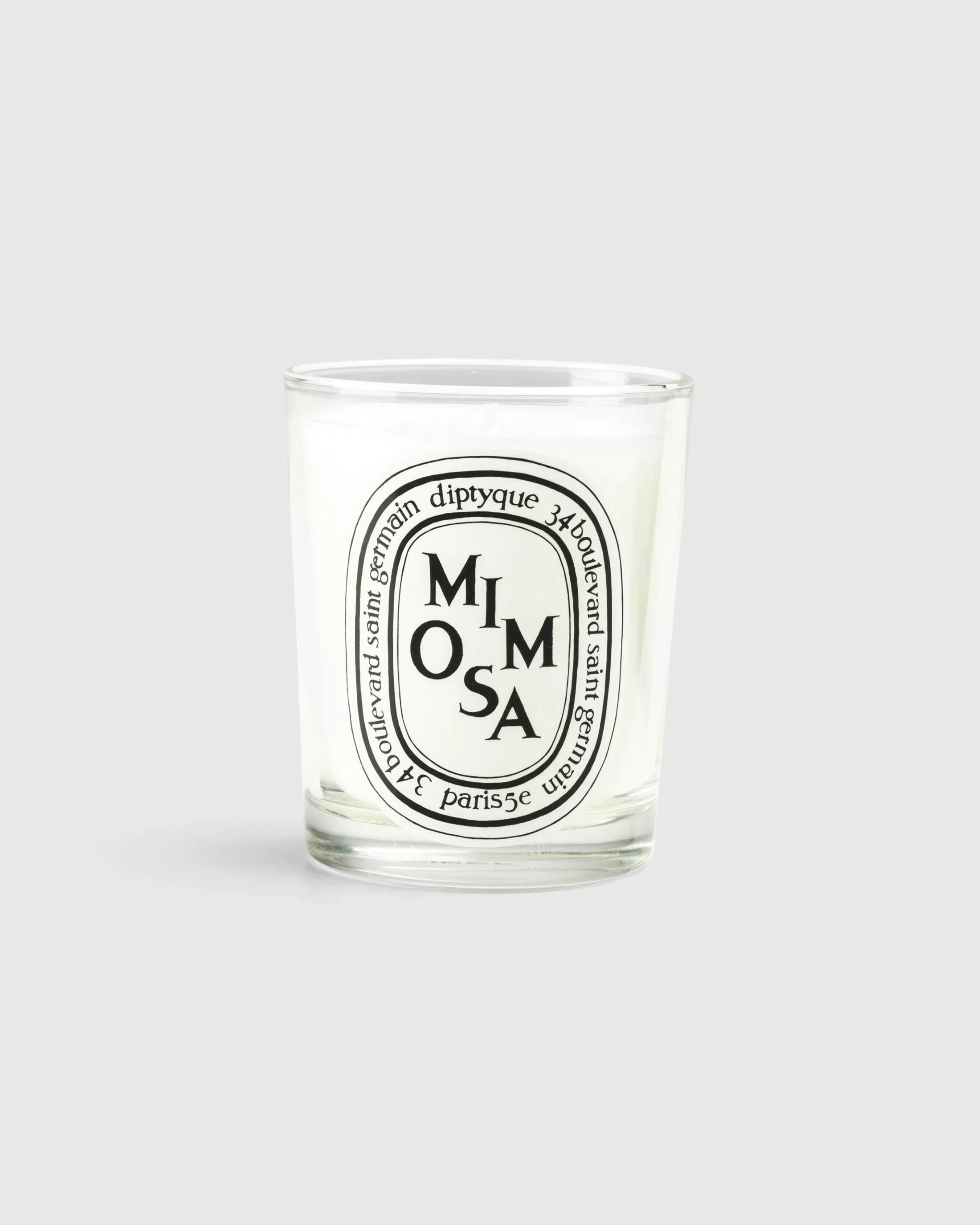 Store Diptyque Standard Candle Mimosa 190g clear