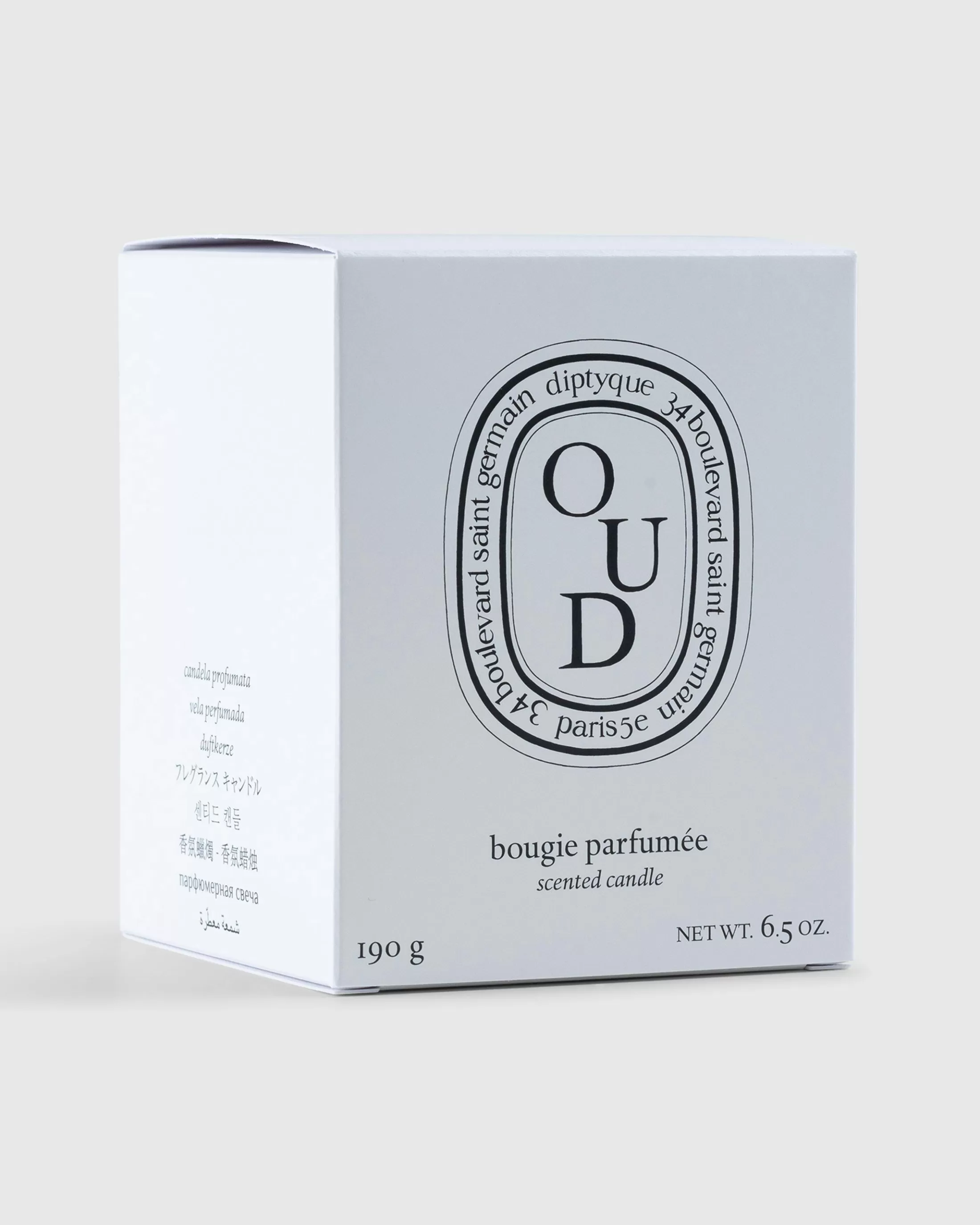 Cheap Diptyque Standard Candle Oud 190g clear