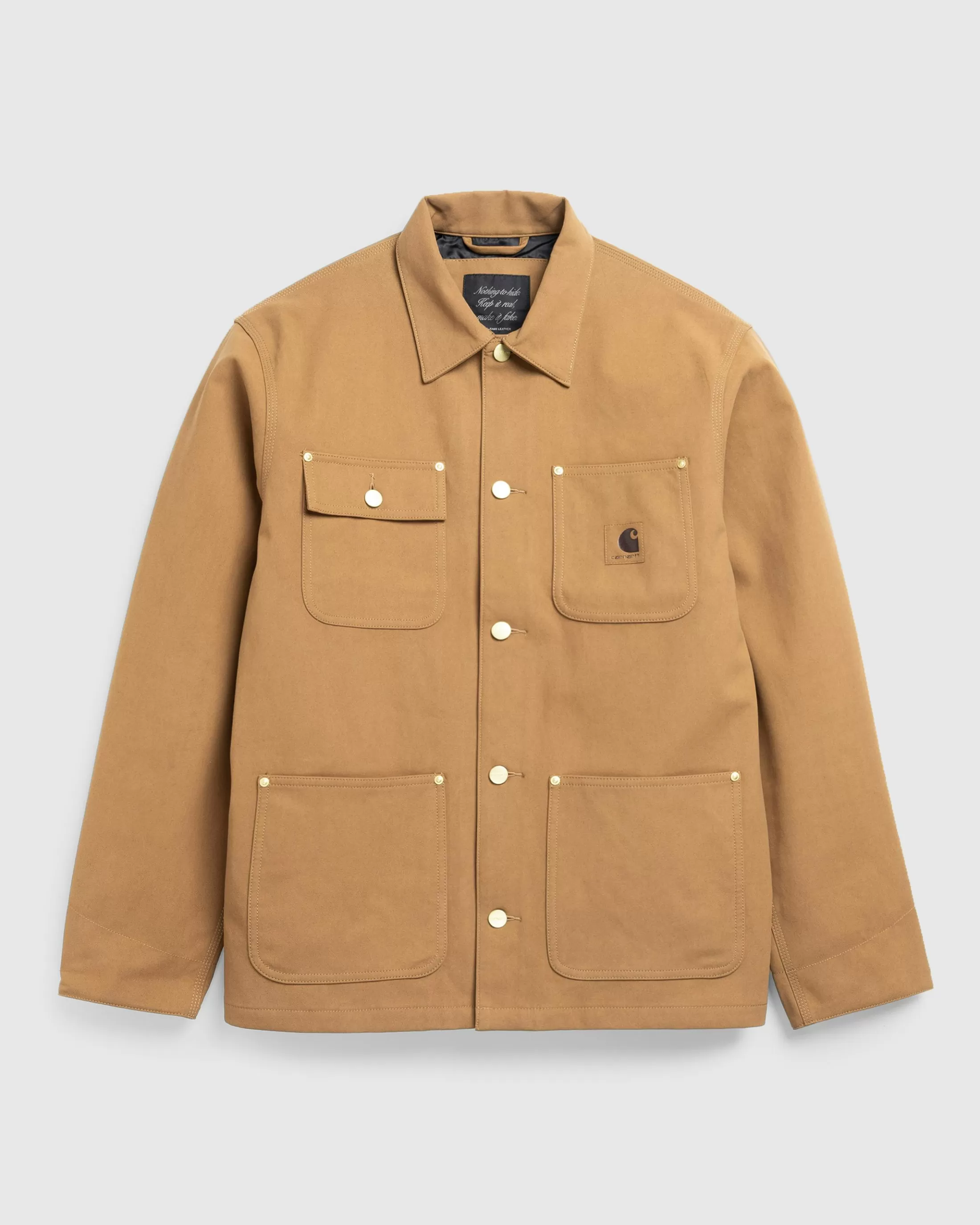 Best Carhartt WIP Suede Michigan Coat Hamilton Brown hamiltonbrown