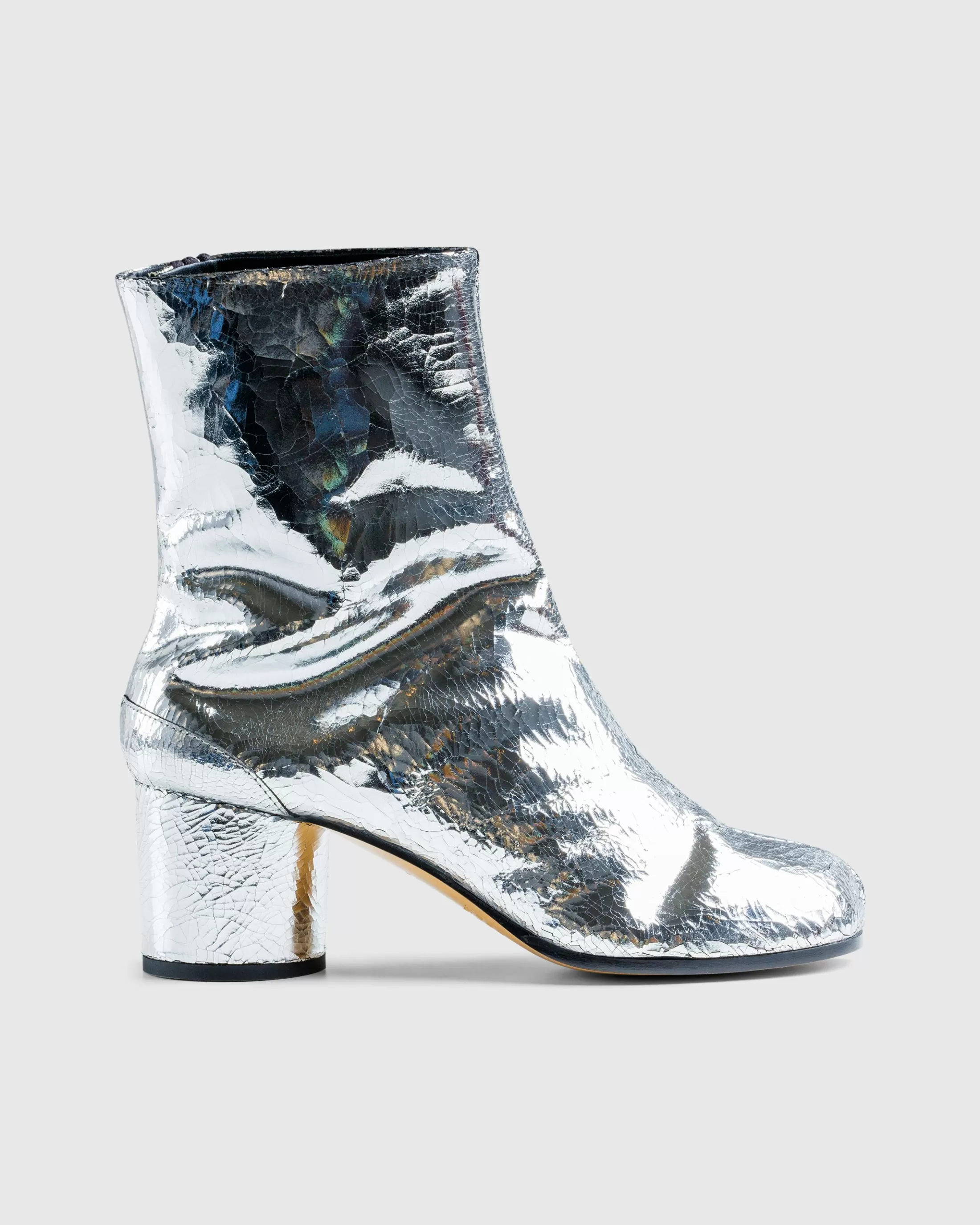 Discount Maison Margiela Tabi Ankle Boots silver