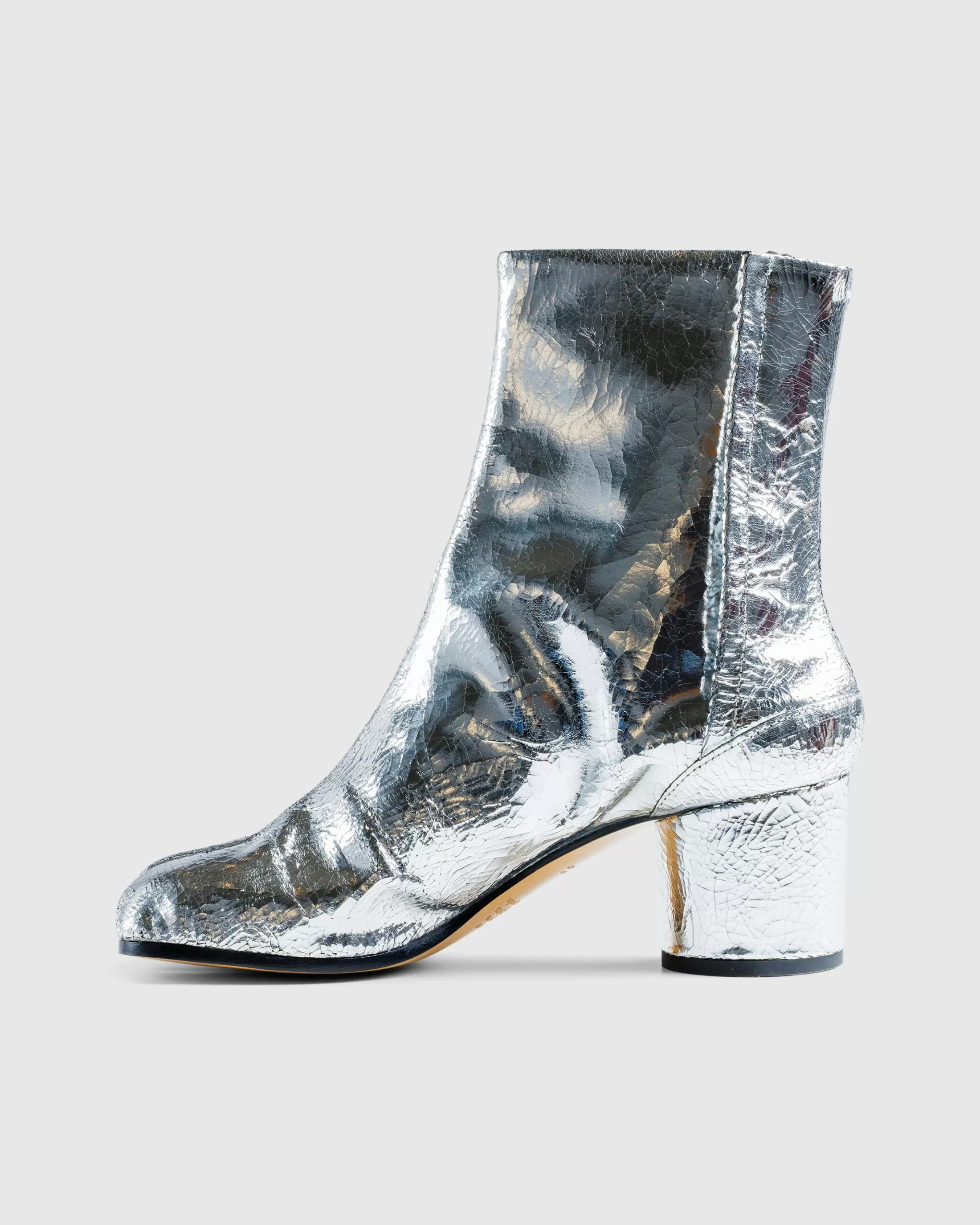 Discount Maison Margiela Tabi Ankle Boots silver