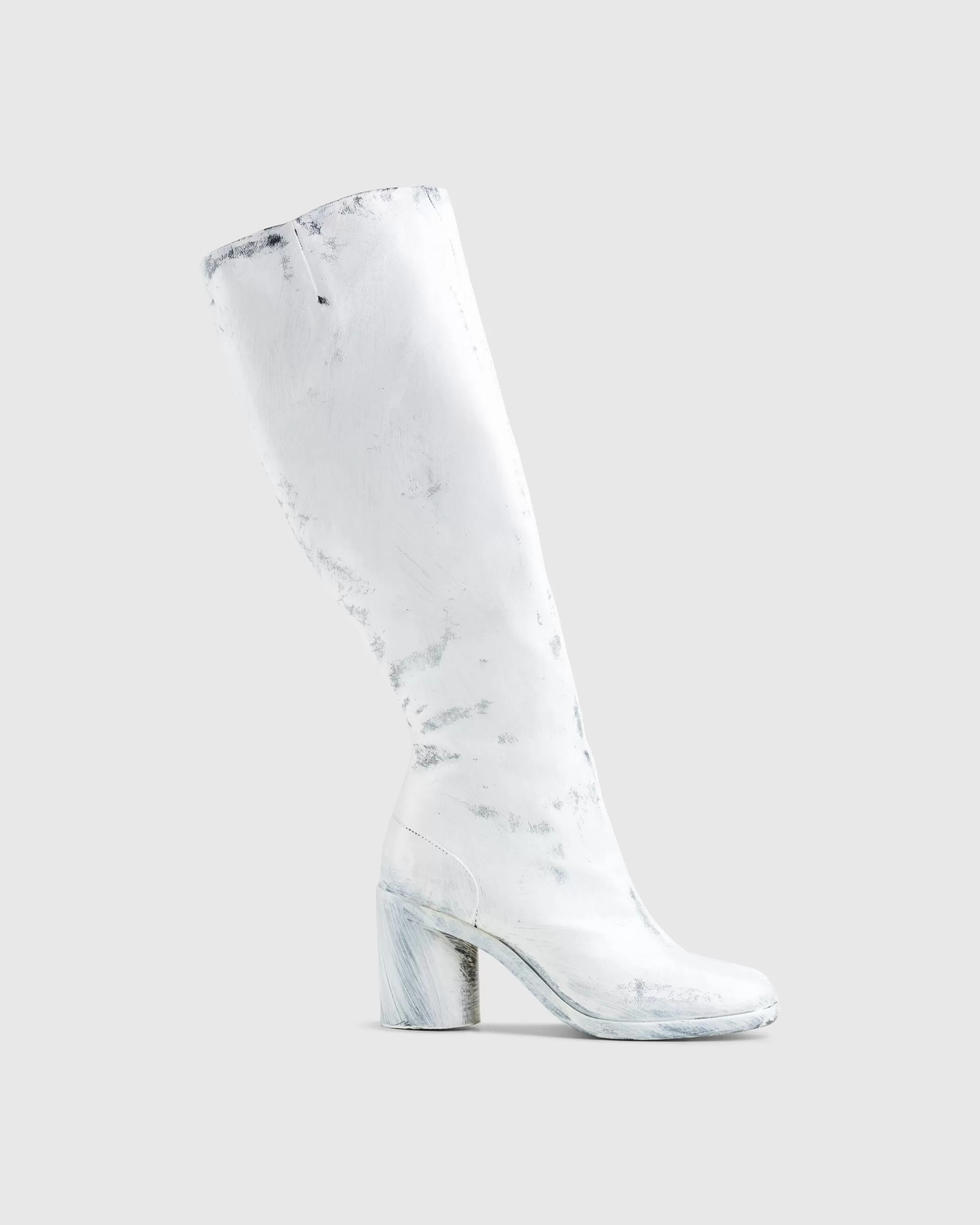 Store Maison Margiela Tabi Knee-High Boots Bianchetto black/white