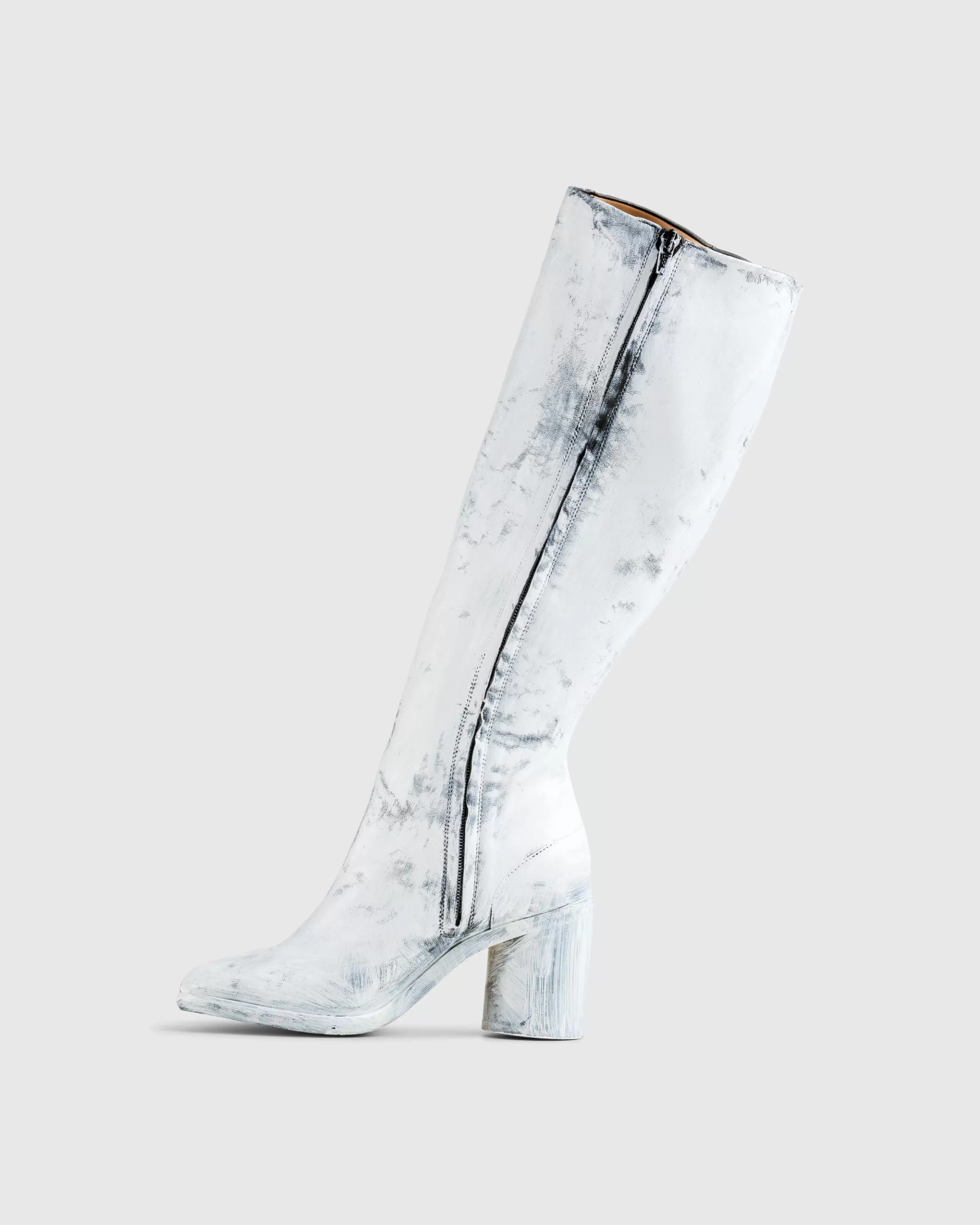 Store Maison Margiela Tabi Knee-High Boots Bianchetto black/white