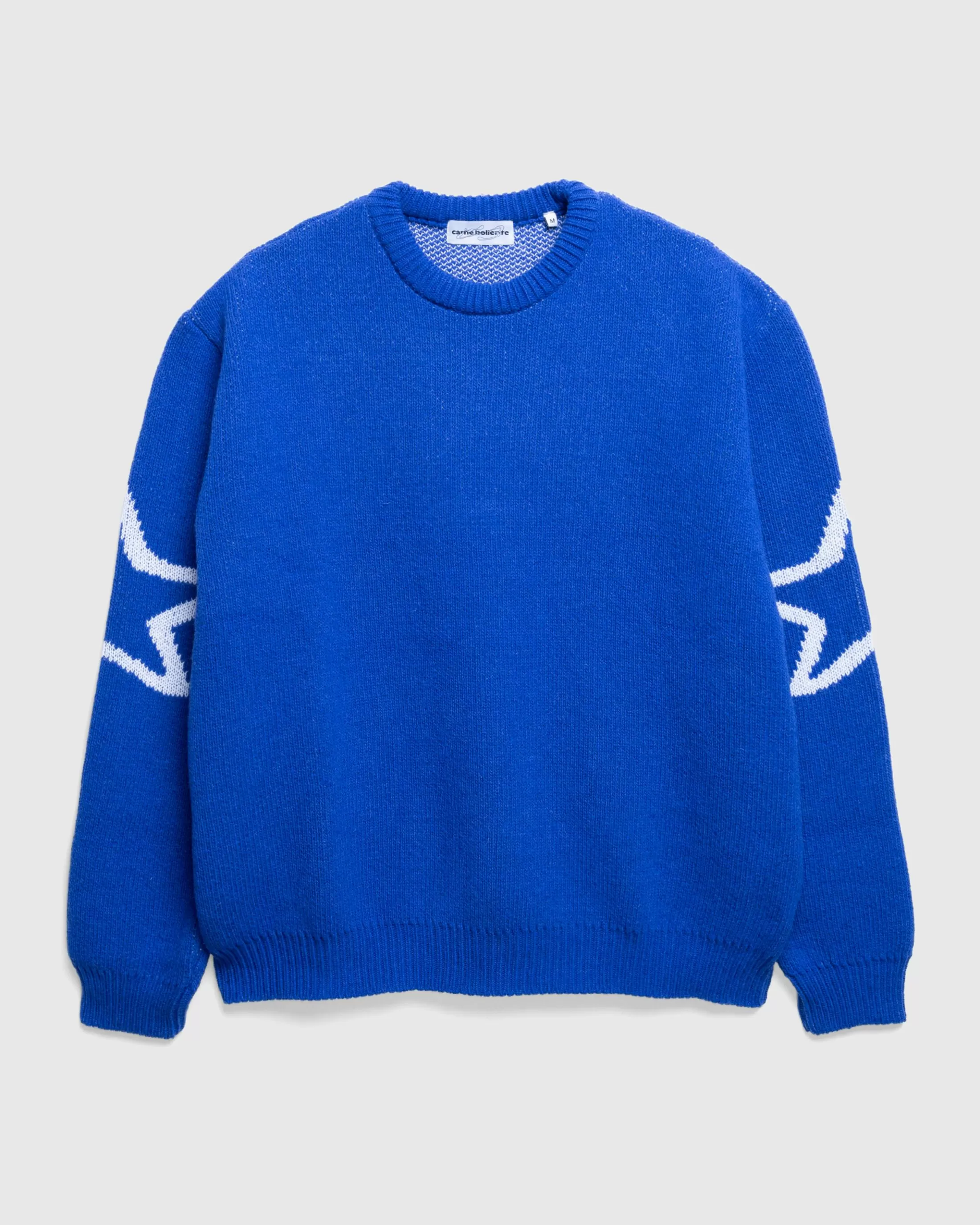 Cheap Carne Bollente The S Word Knit Sweater blue