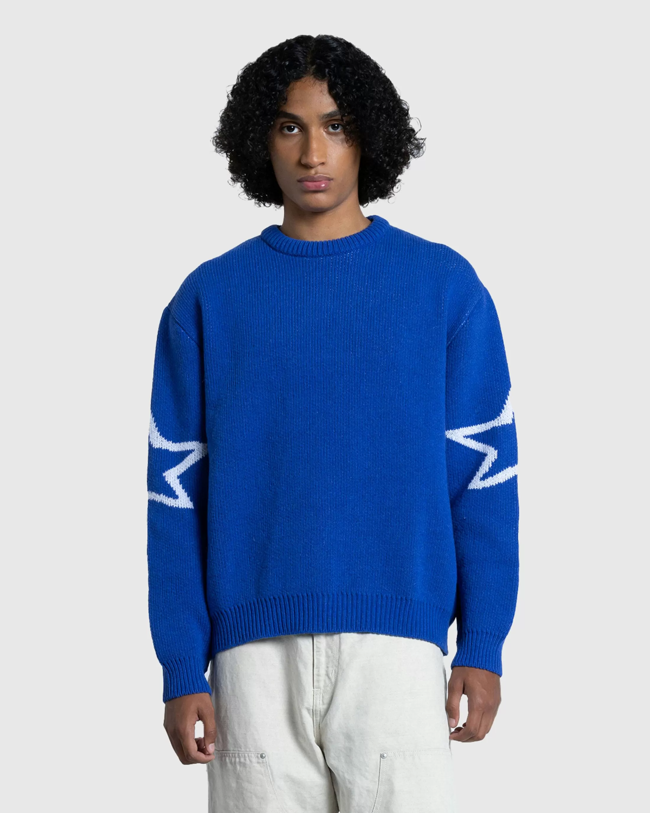 Cheap Carne Bollente The S Word Knit Sweater blue