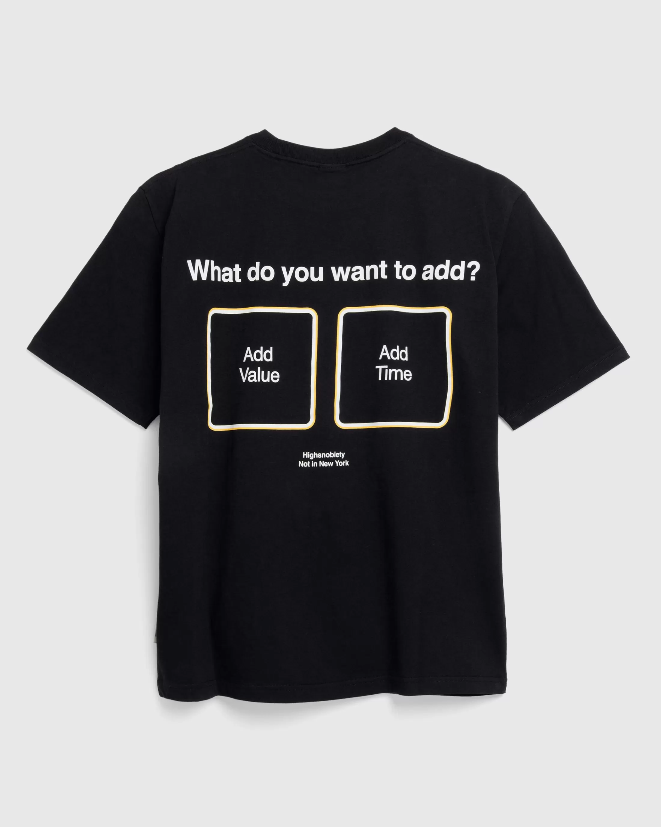 Best Sale Highsnobiety Time or Value T-Shirt black