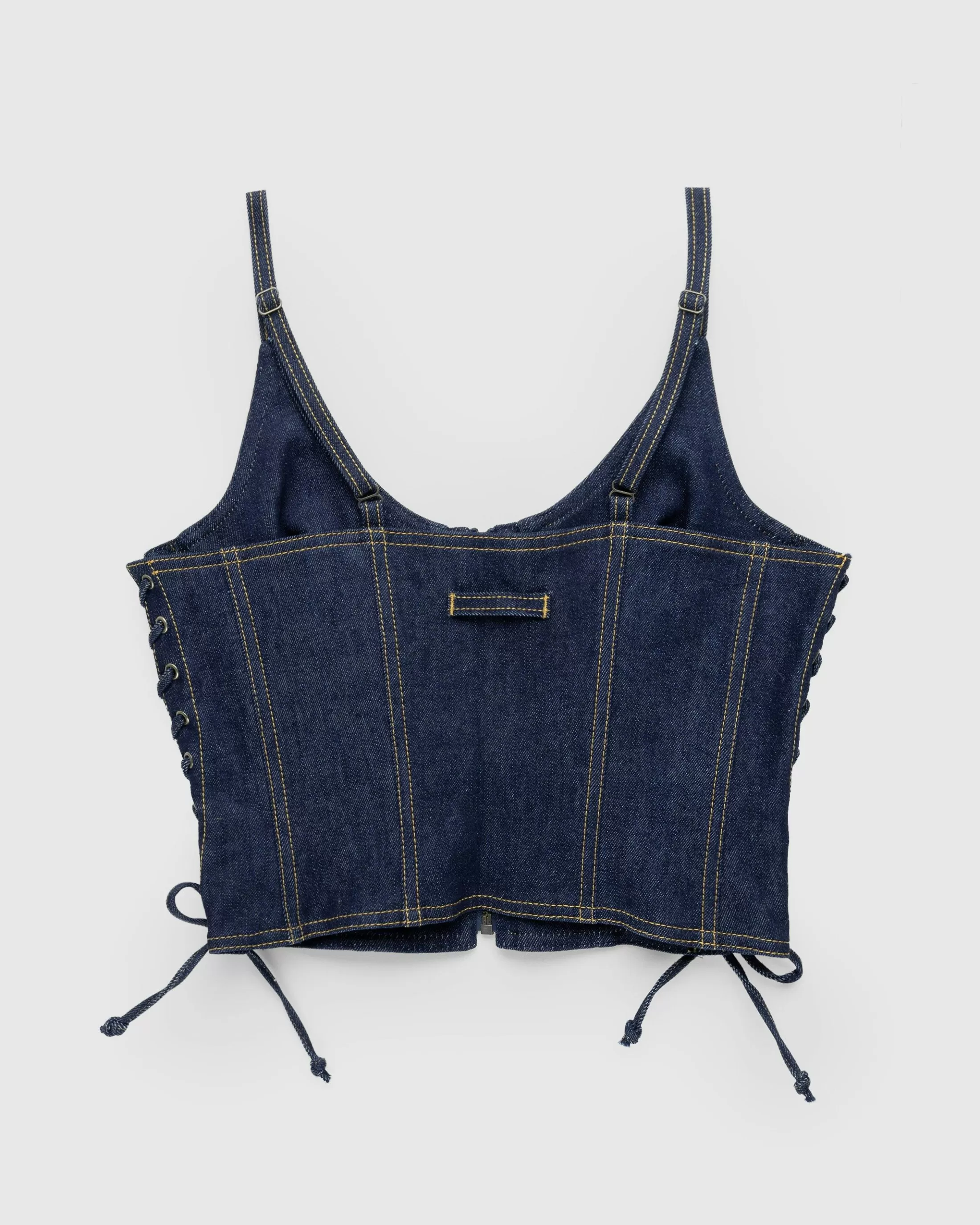 Discount Jean Paul Gaultier Topstitch Corset Indigo blue