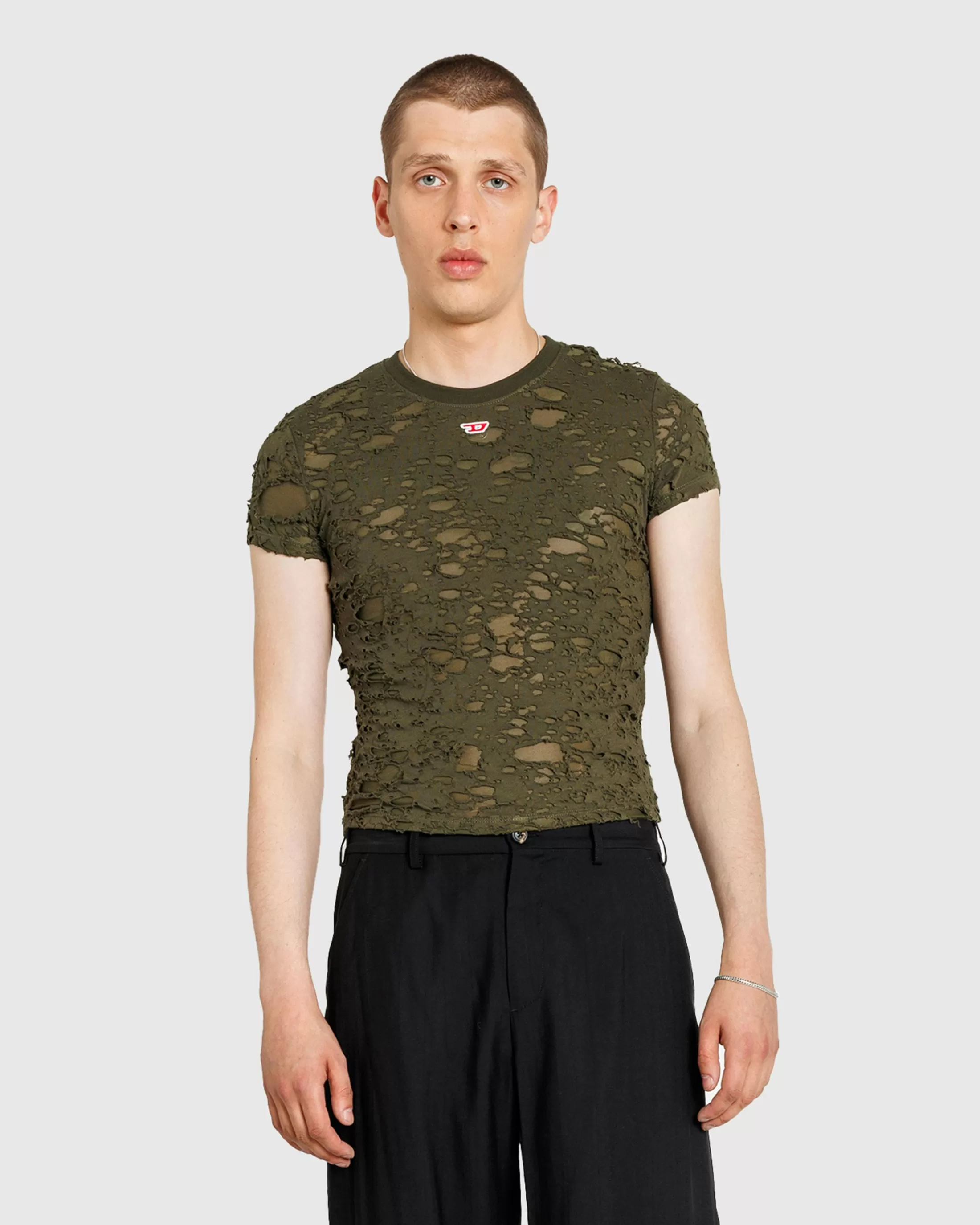 Cheap Diesel T-Uncutie-Long-P2 Top Olive Night olivenight