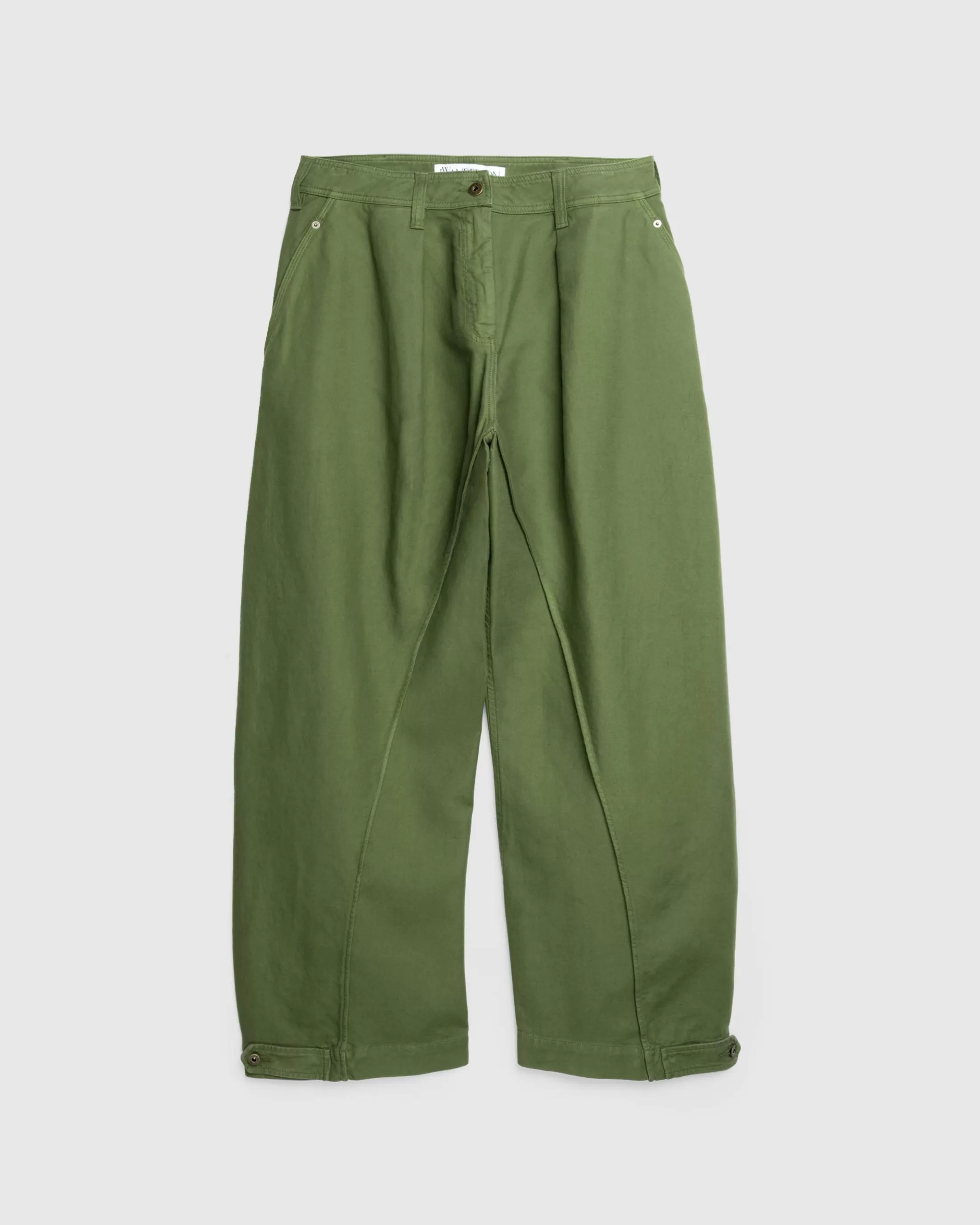 Best Sale J.W. Anderson Twisted Seam Trousers Dark Green darkgreen