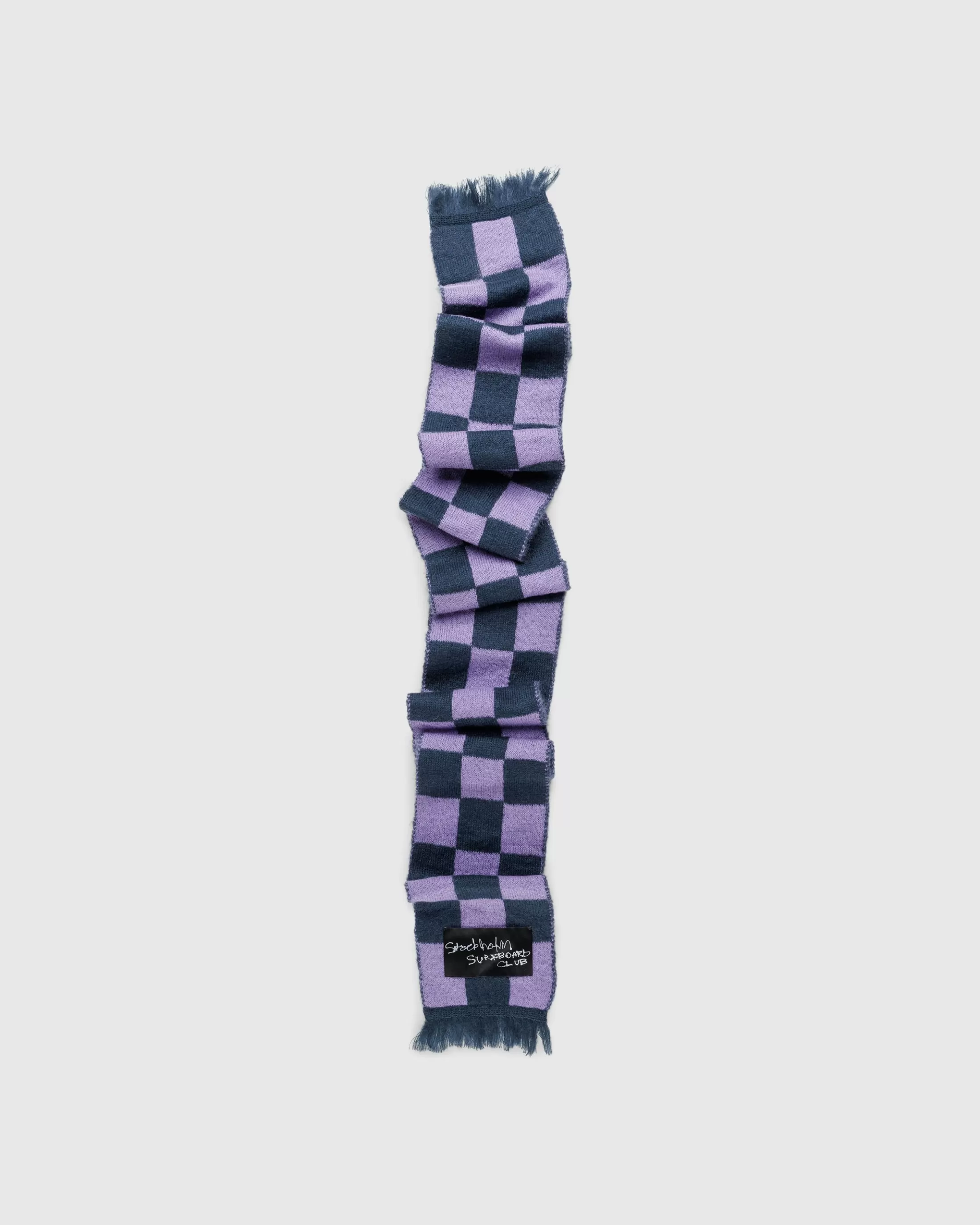 Outlet Stockholm Surfboard Club Umi Scarf Purple Check purplecheck