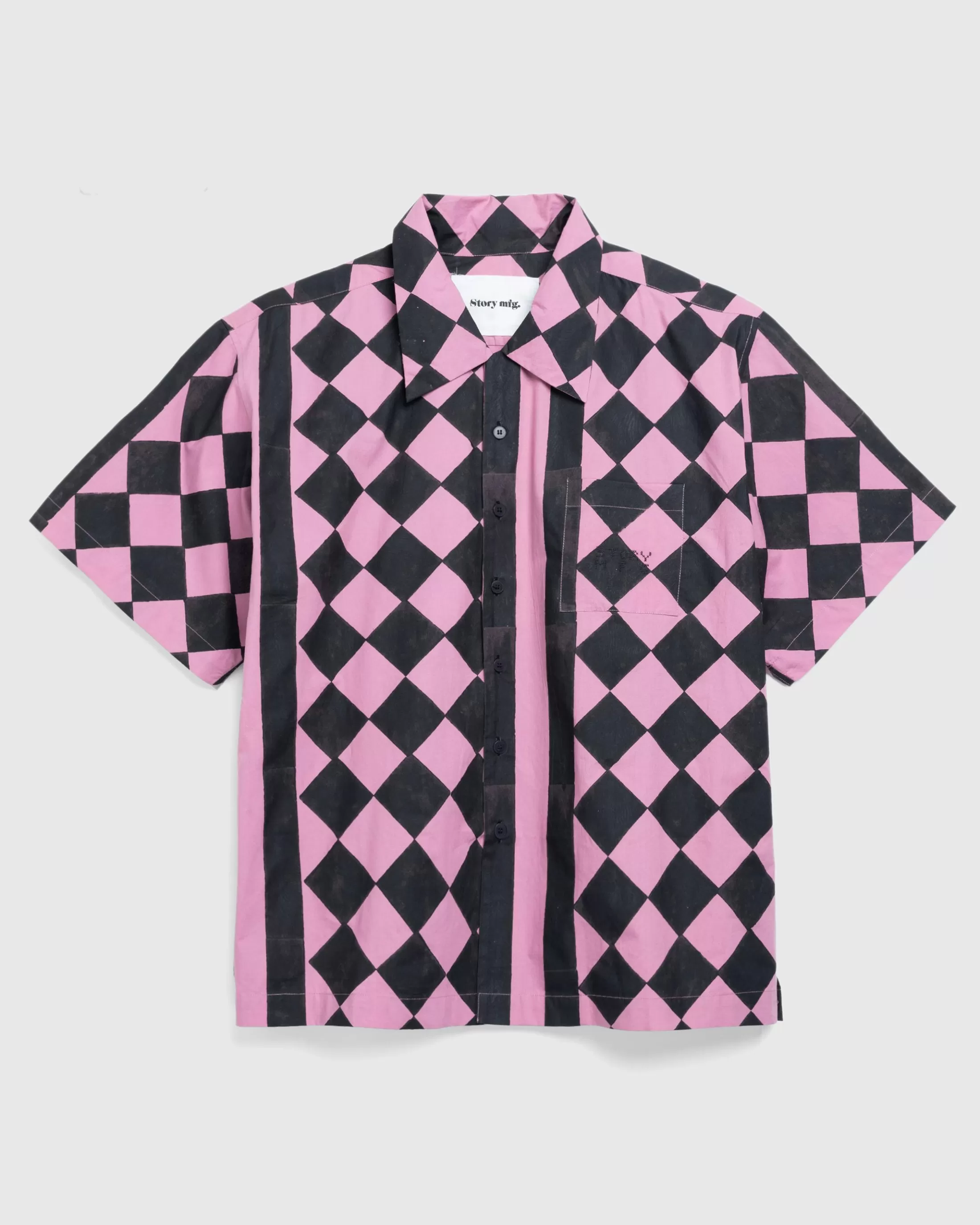 Sale Story mfg. Uniform Shirt Diamond Check diamondcheck