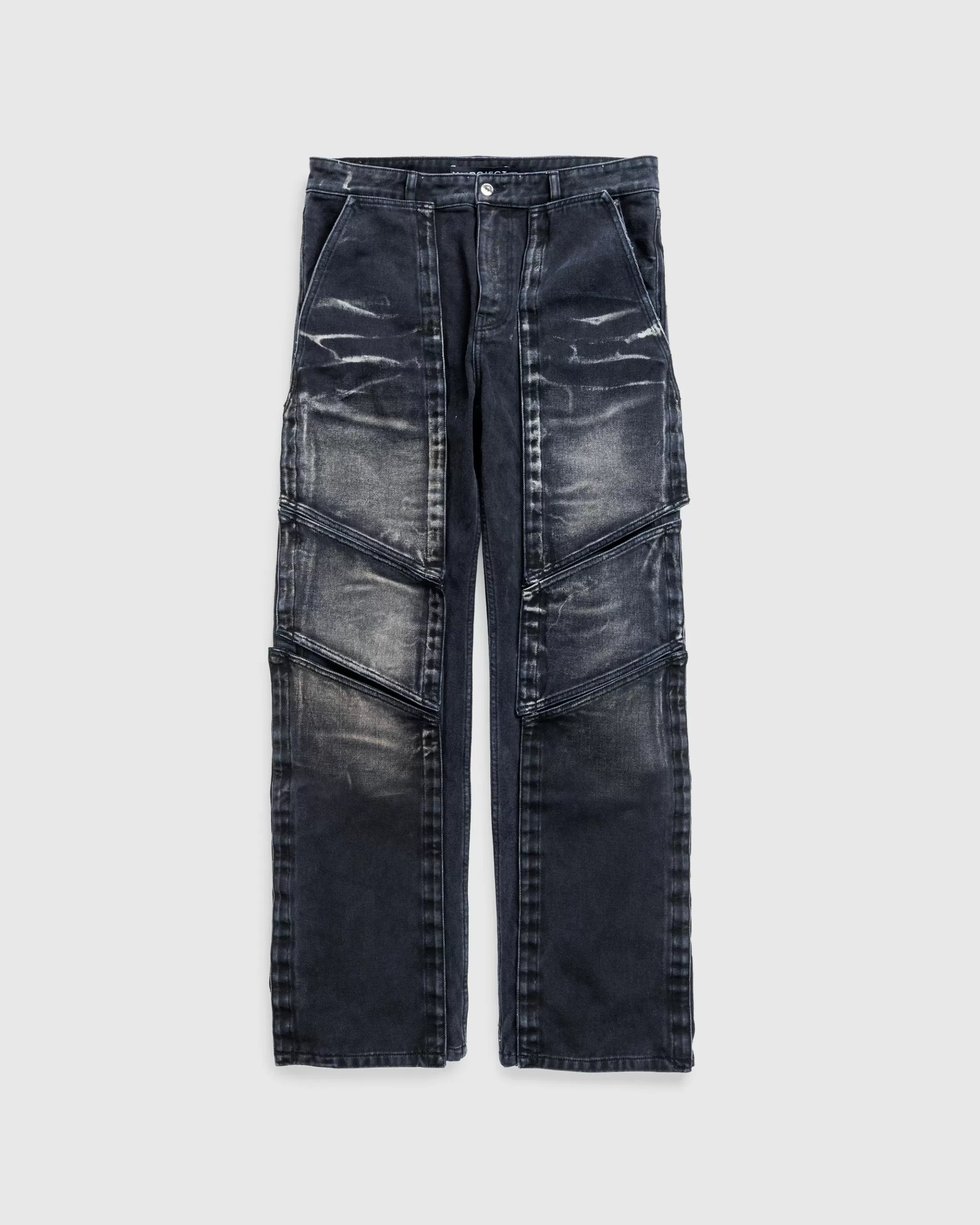 Best Sale Y/Project Velcro Multi Panel Jeans Faded Black fadedblack