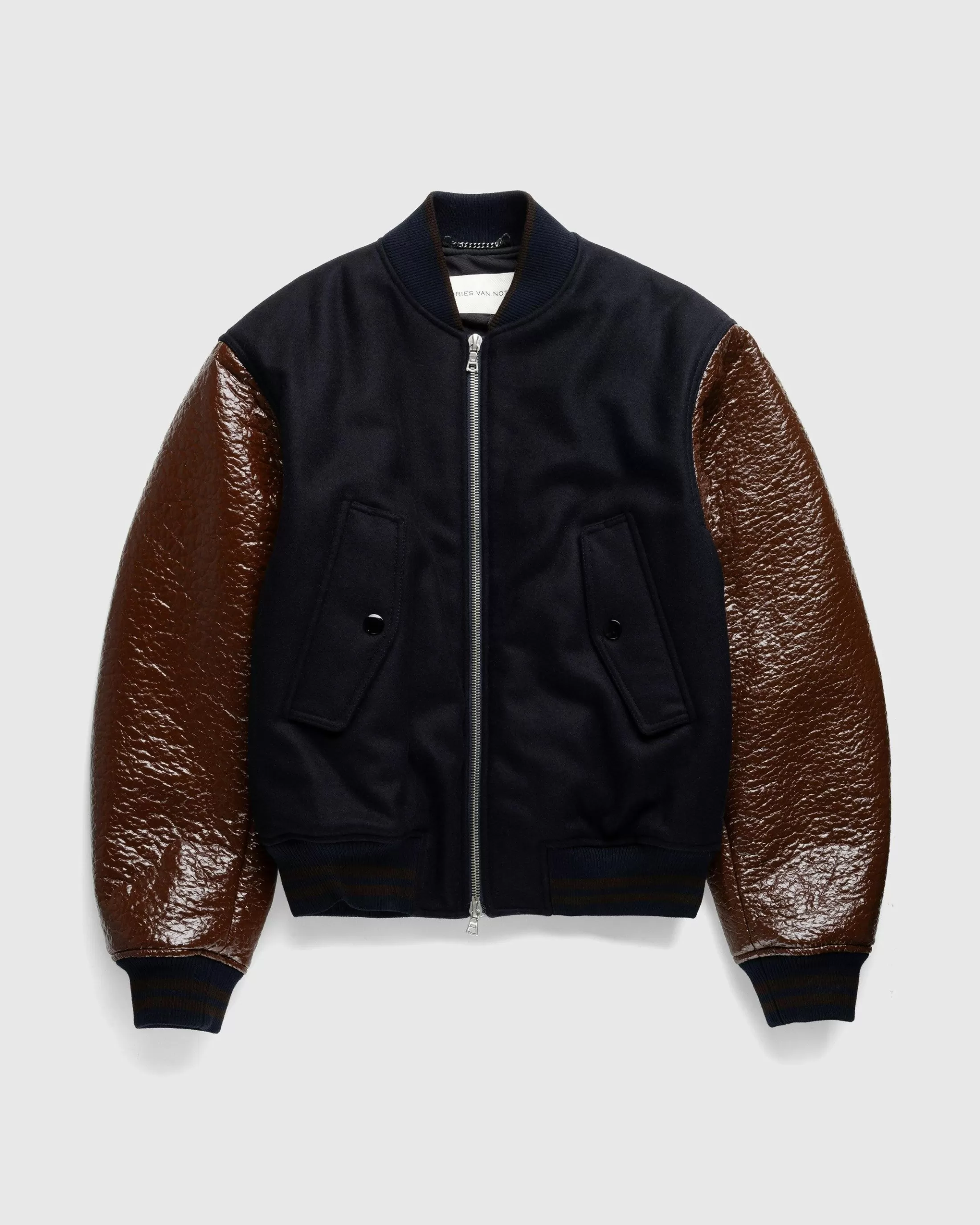 Shop Dries van Noten Verso Tris Jacket navy