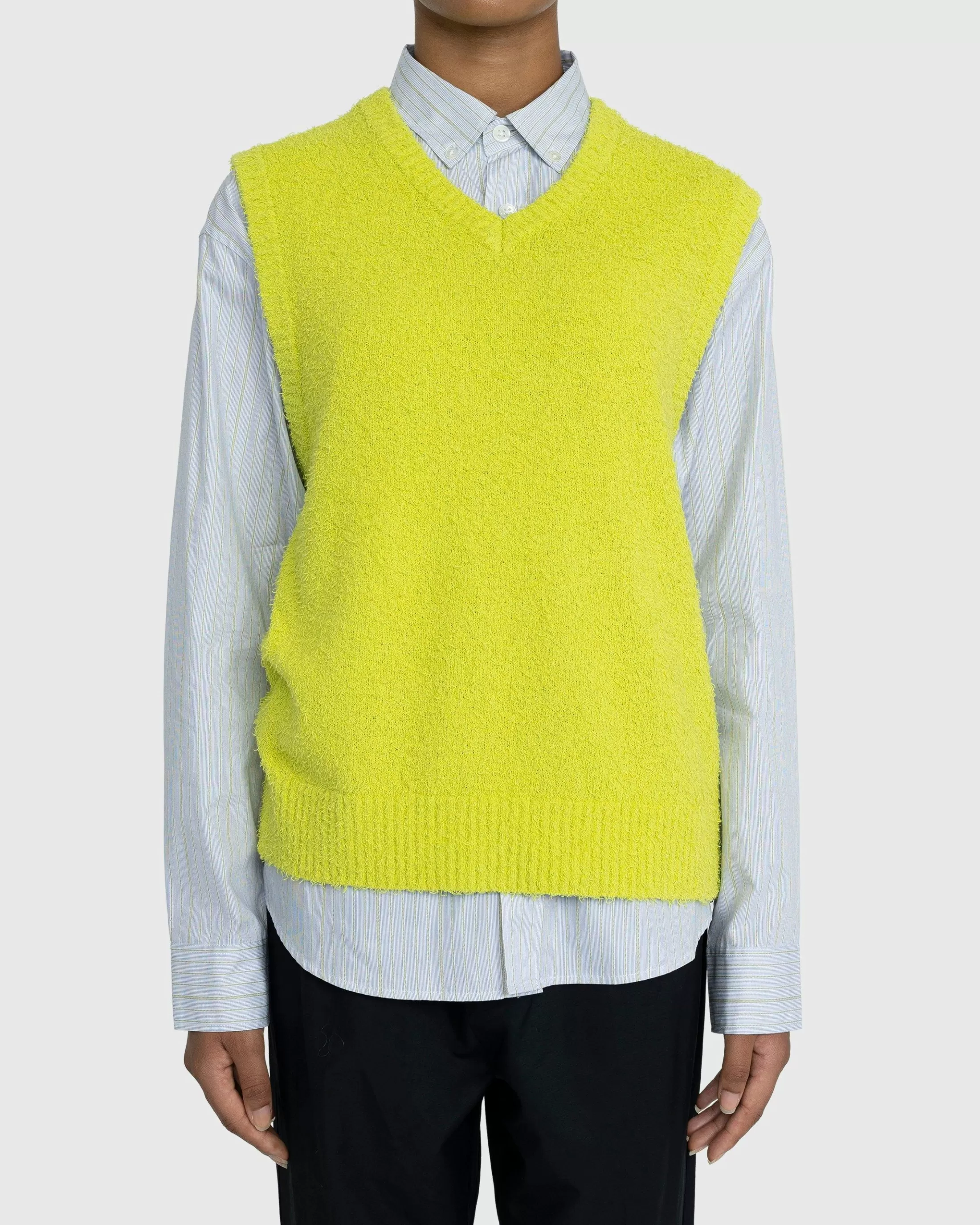 Cheap Highsnobiety V-Neck Sweater Vest yellow