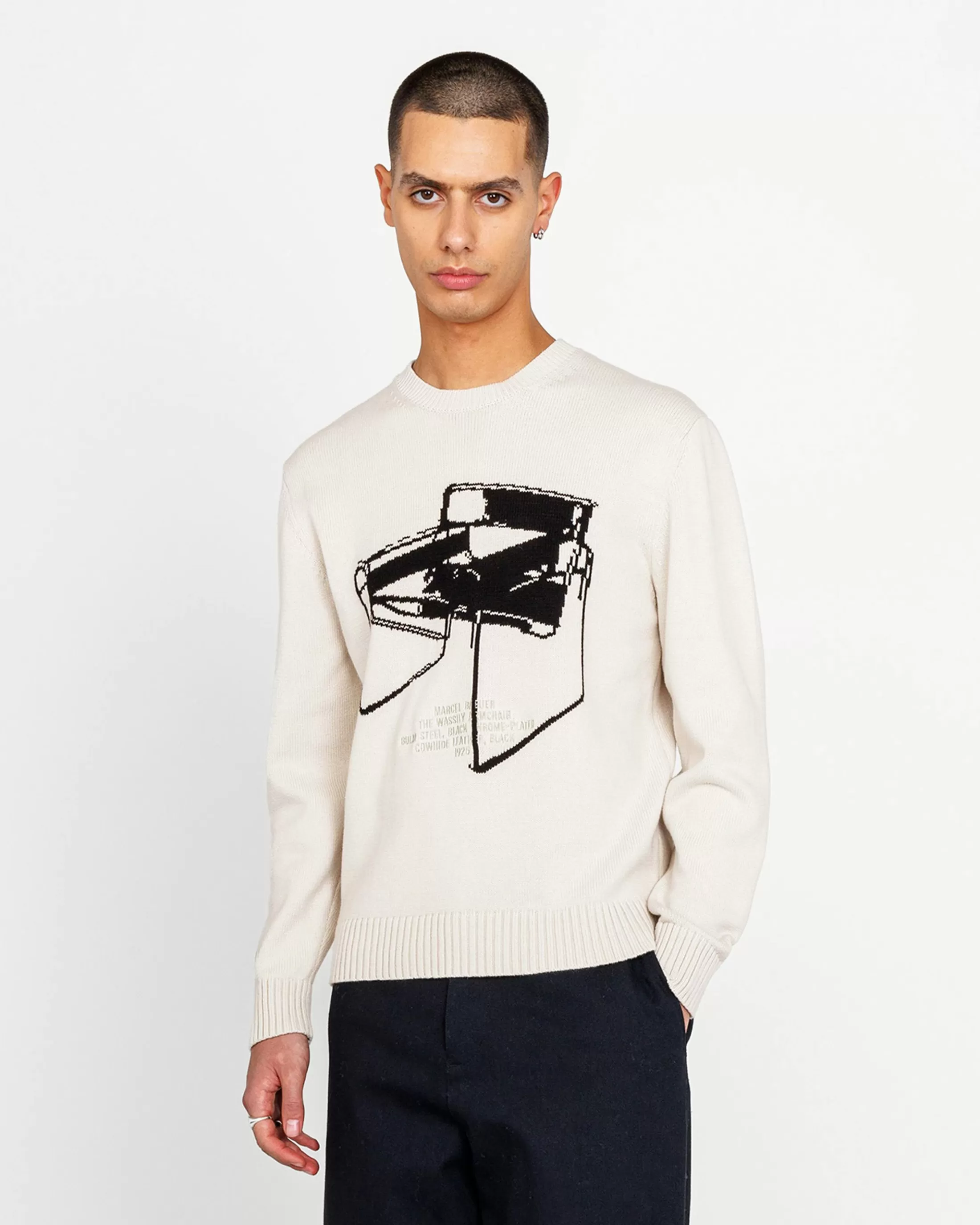 Cheap Highsnobiety Wassily Knit Sweater beige