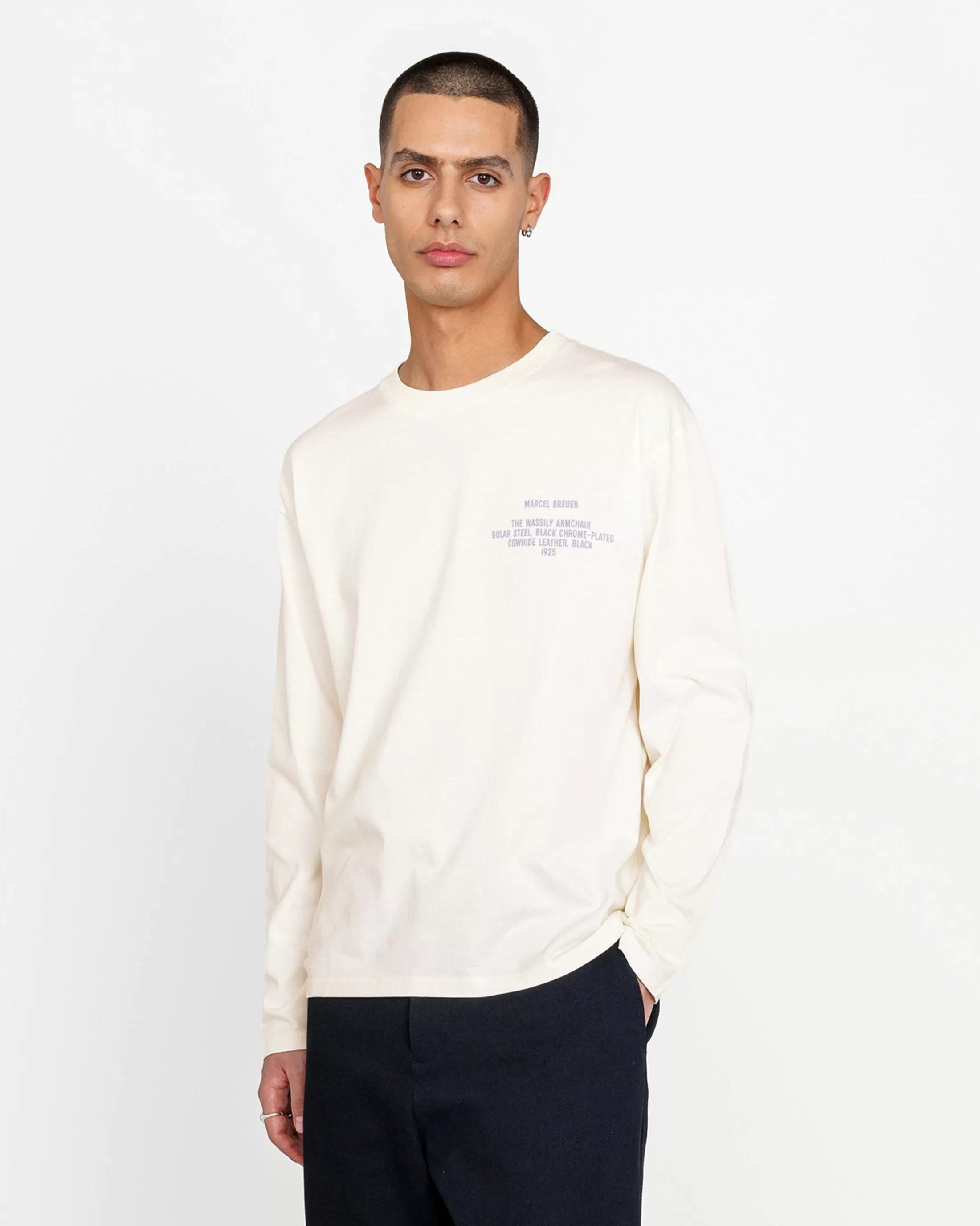 Sale Highsnobiety Wassily Long-Sleeve T-Shirt Warm White warmwhite