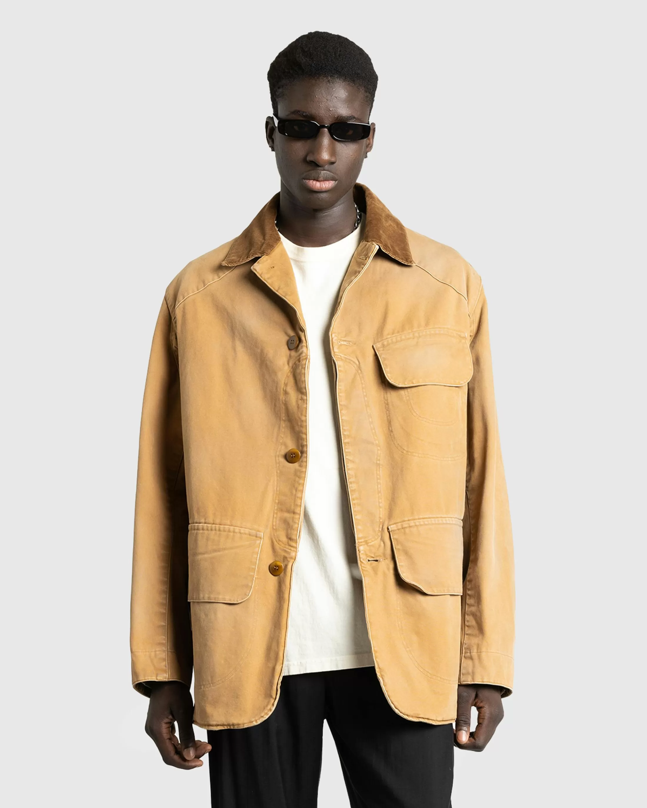 Hot Maison Margiela Waxed Cotton Jacket ochre