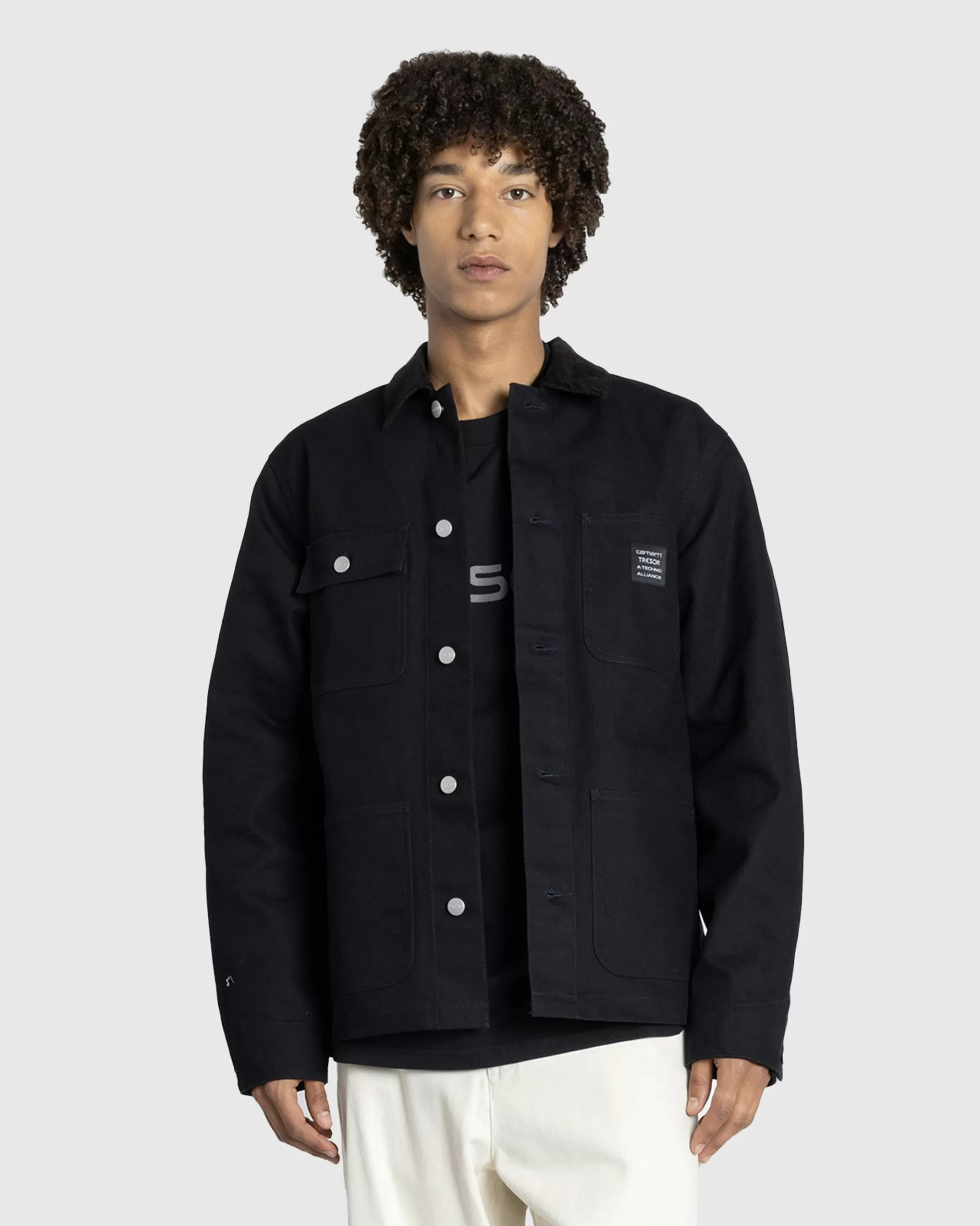 Fashion Carhartt WIP Way Of The Light Michigan Coat Black/Dark Grey Reflective