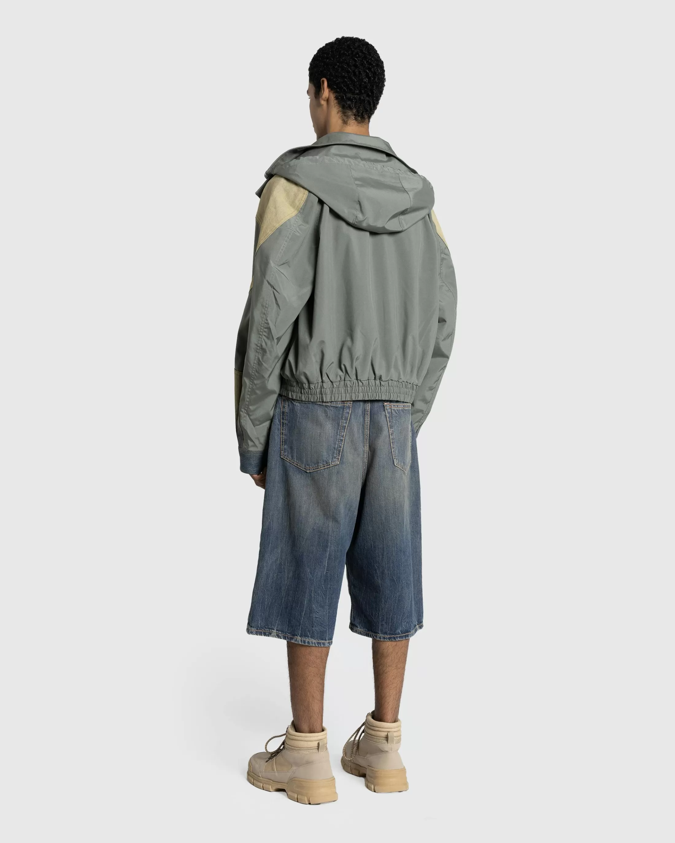 Sale Acne Studios Windbreaker Jacket Olive Green olivegreen