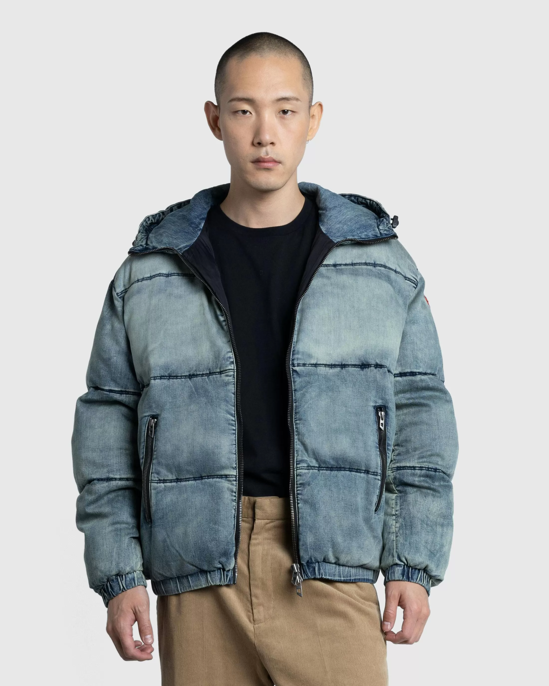 Shop Diesel W-Mons Jacket Denim blue