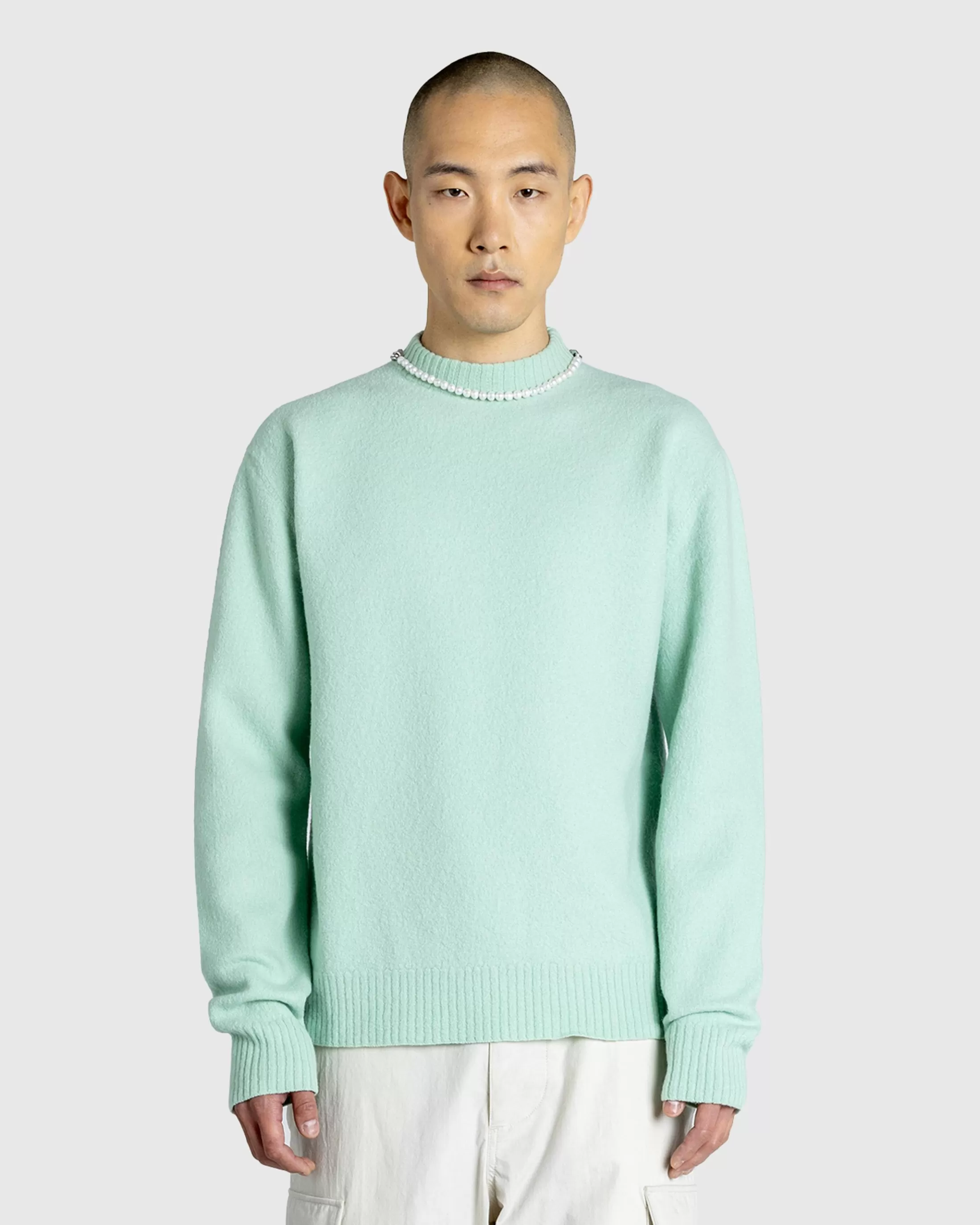 Discount Jil Sander Wool Crewneck Sweater apple