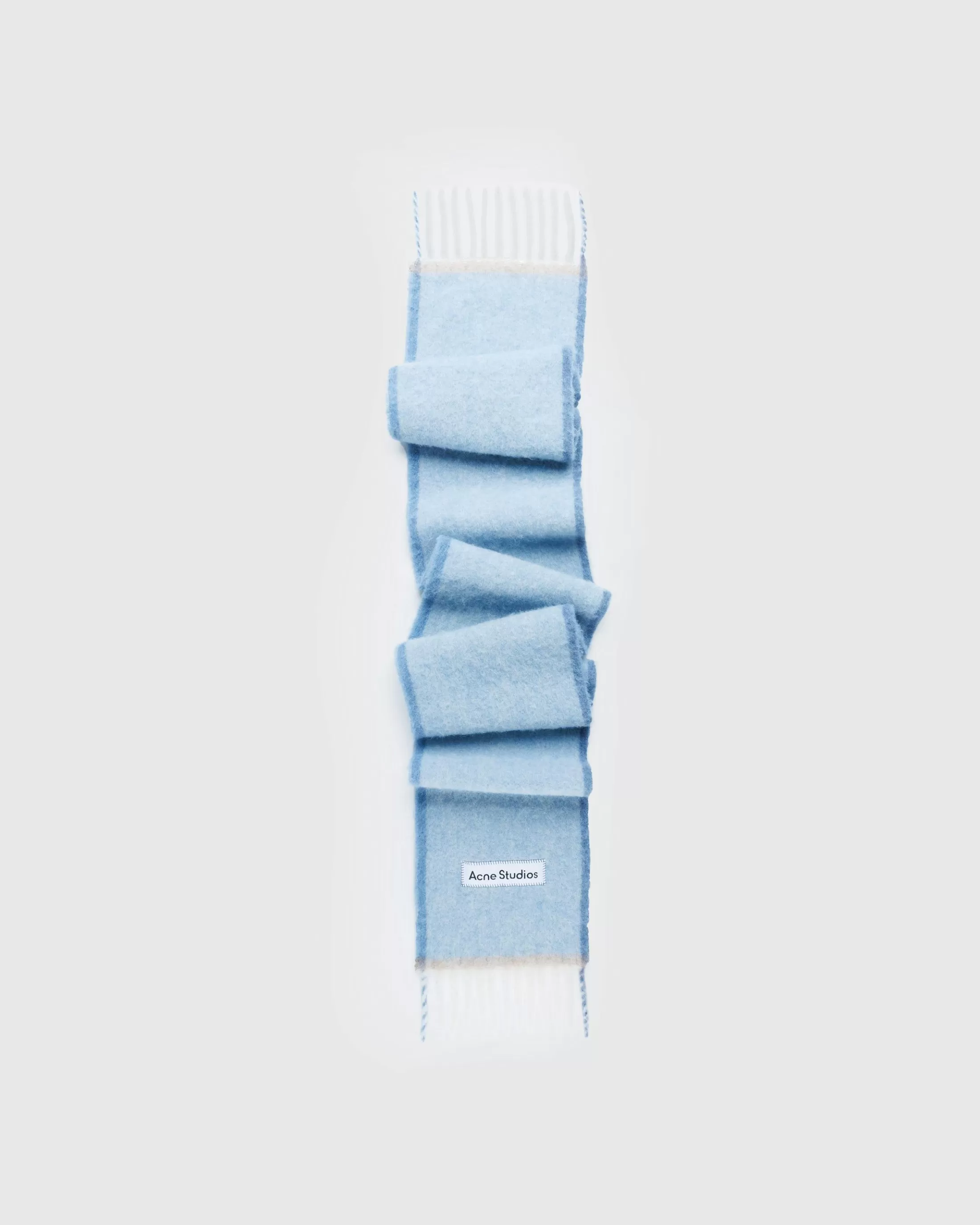 Cheap Acne Studios Wool Mohair Scarf denimblue