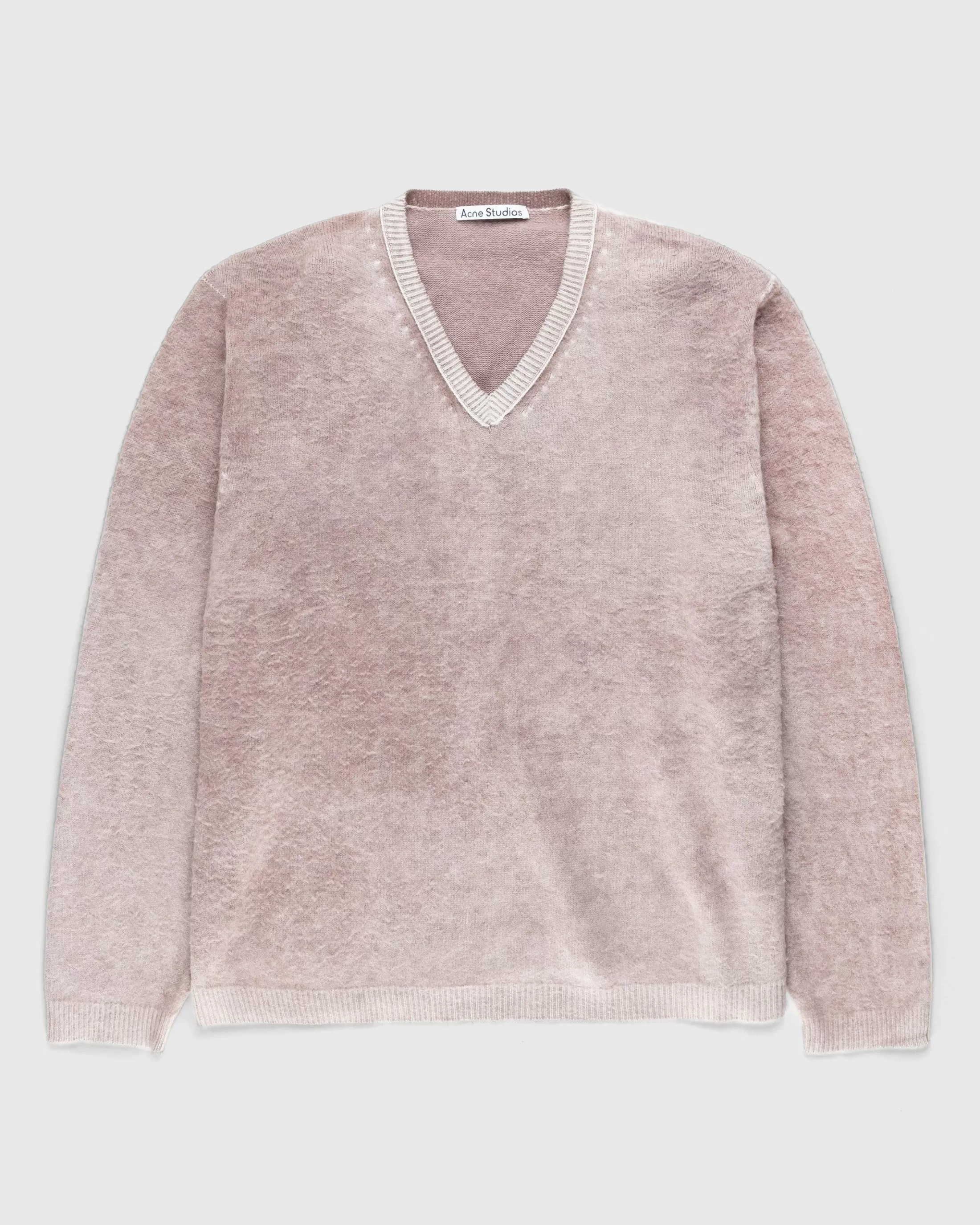 New Acne Studios Wool V-Neck Sweater brown