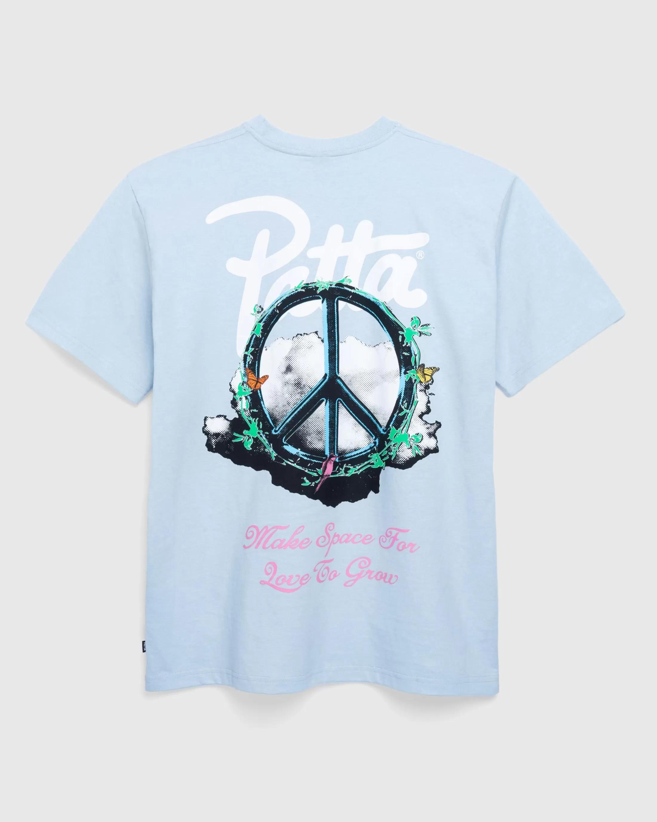 Online Patta Xerox Peace T-Shirt Dusty Blue dustyblue