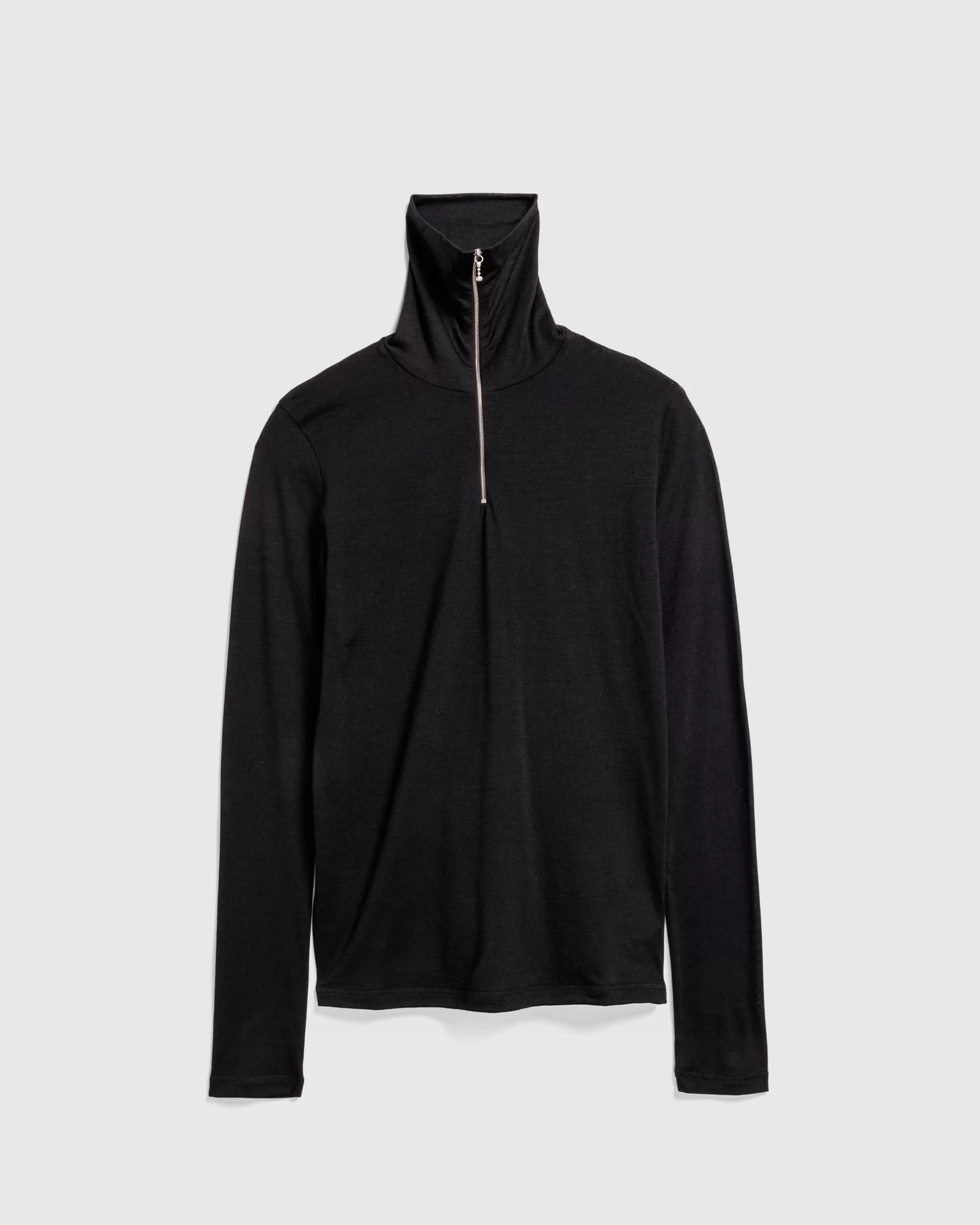 Hot Jil Sander Zip-Up Long-Sleeve black